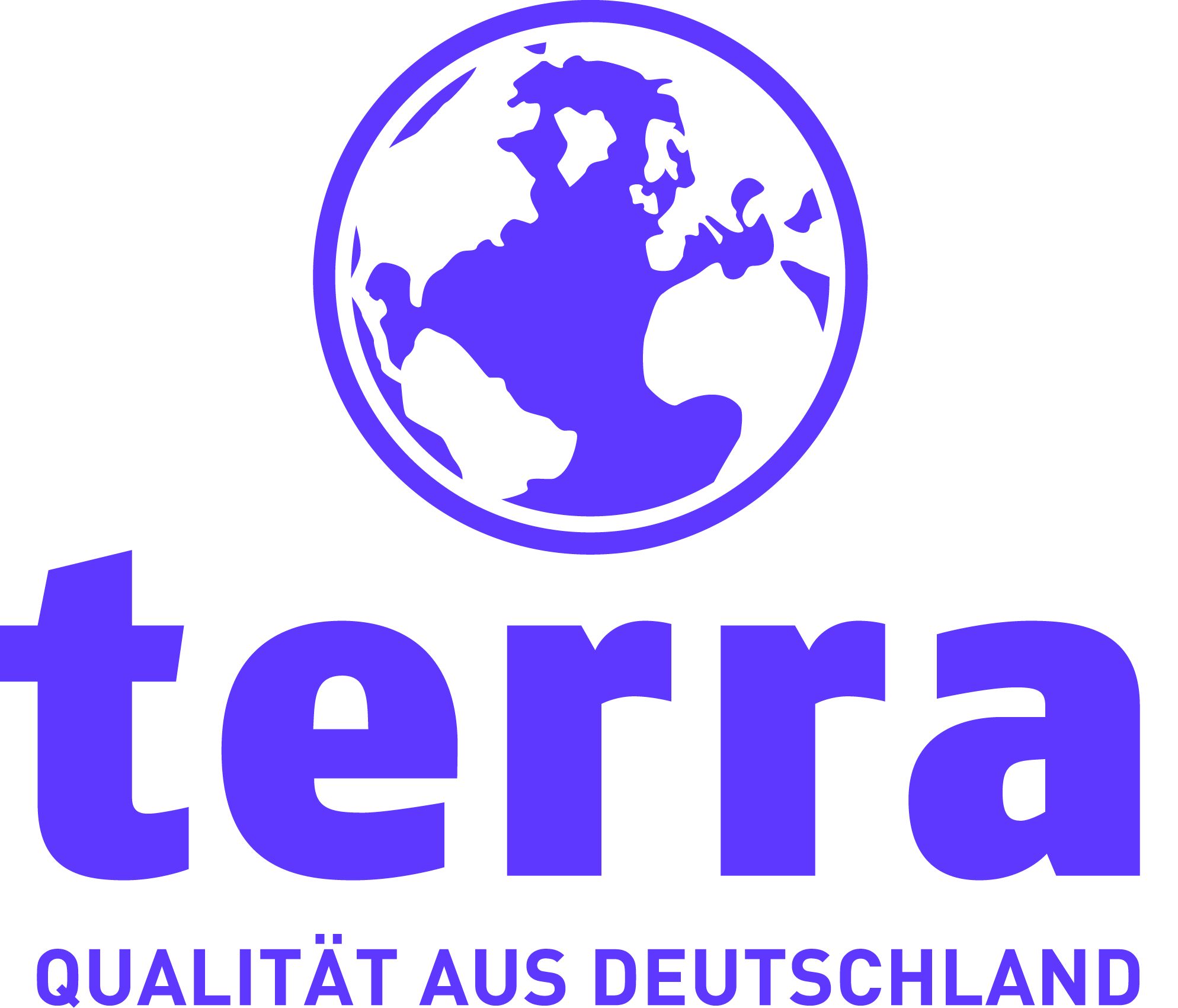 TERRA Logo zentriert_mit Unterzeile_Lila_CMYK